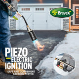 Propane Torch Weed Burner High Output 500,000 BTU, Heavy Duty Weed Torch Wand with Turbo Trigger Push Button Igniter (Piezo Electric Ignition) and 6.5 ft Hose (cCSAus certified)